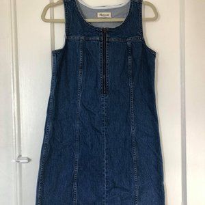 Madewell Denim Zip Mini Dress